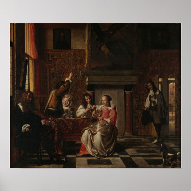 Poster De Hooch - Happy Company (Frente)