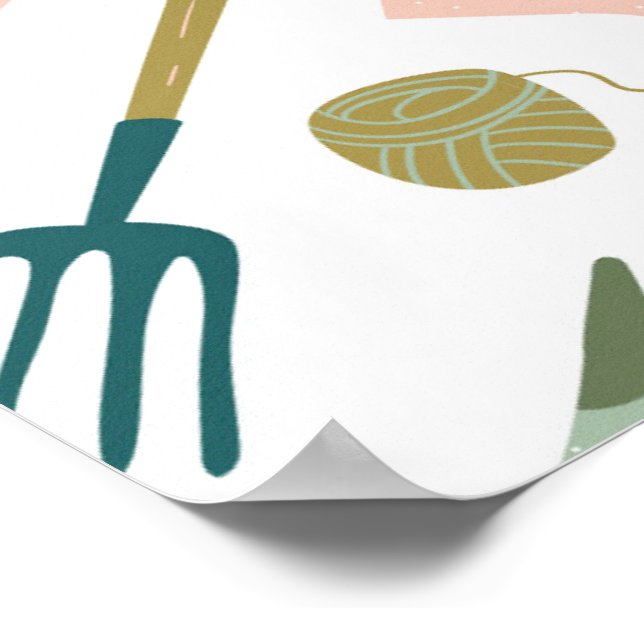 Poster de Horário do Jardim (Borda)