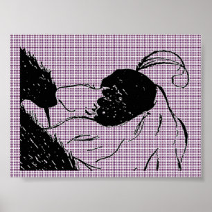 Poster de ilusão entre as mulheres jovens ou velha