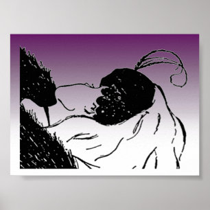 Poster de ilusão entre as mulheres jovens ou velha