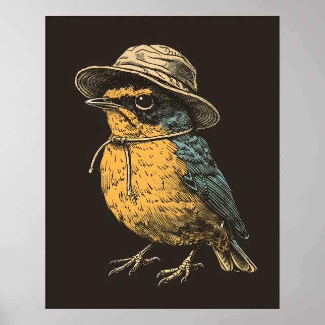 Poster de Ilustração de Texto Educacional (Frente)