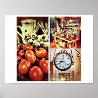 Poster de Imagem da Cozinha Retroativa