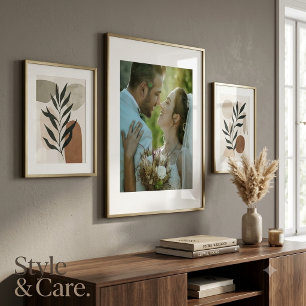 Poster de Imagem de Casamento de Casal Decoração d