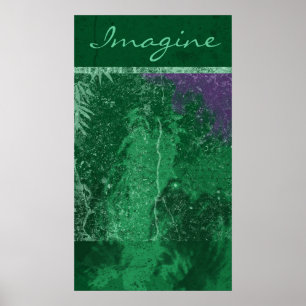 Poster de "Imagine" verde tóxico para Avatar