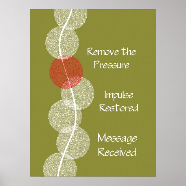 Poster de Impingimento Nervoso da Subluxação Chiro (Frente)