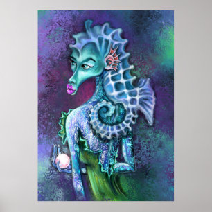 Poster de Impressão da Lady Fantasy - Pintura