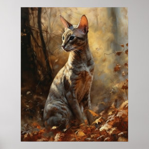 Poster de Impressão de Arte de Gato de Shorthair O