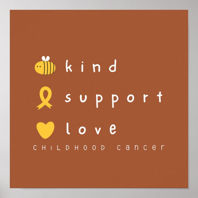 poster de Impressão de conscientização para o canc (Frente)