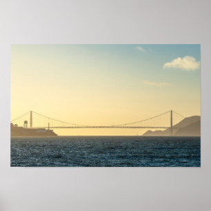 Pôster de Impressão de Foto do Pôr do Sol na Ponte