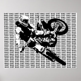 Poster de Impressão de Motocross de bicicleta