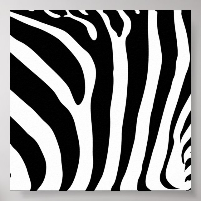Poster de Impressão Zebra (Frente)