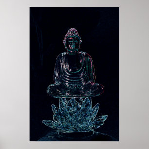poster de incandescência de buddha