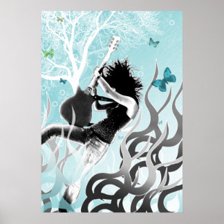 Poster de incêndio preto