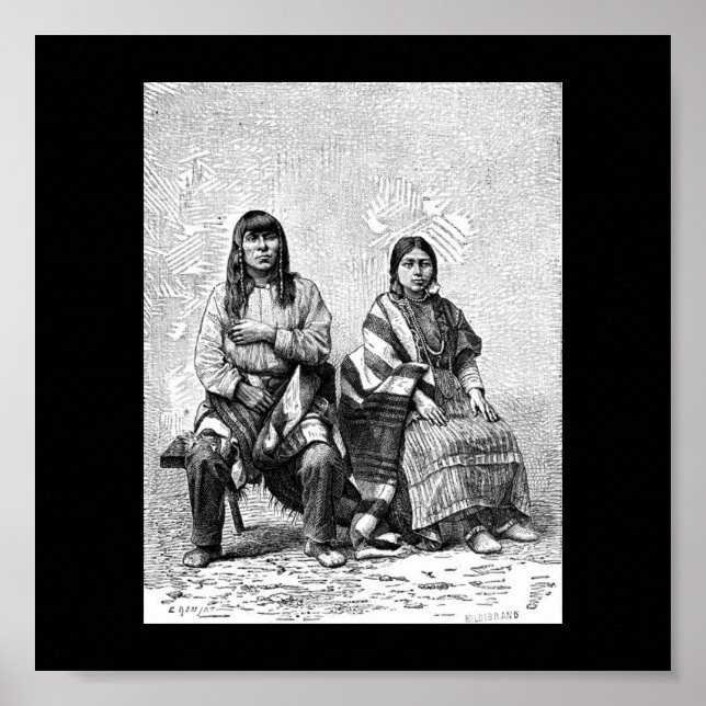 Poster de índios americanos (Frente)