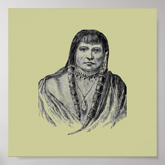 Poster de índios americanos (Frente)