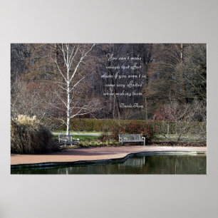Poster de Inspiração de Banco Solitário