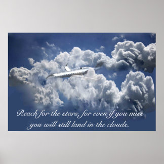 Poster de inspiração do avião
