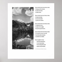 Poster de inspiração para o Dia da Terra Ambiental