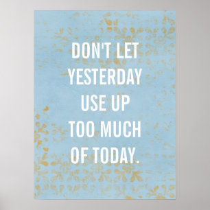poster de inspiração, tipografia, azul personaliza