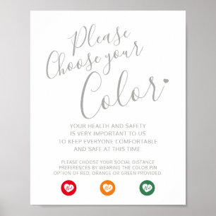 poster de instrução de casamento para distanciam