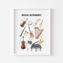 Poster de instrumento musical