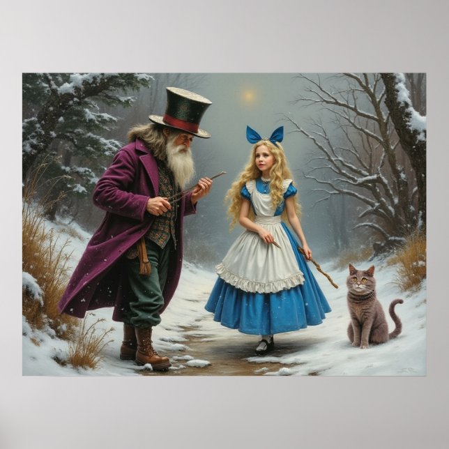 Poster de inverno Alice matte (Frente)