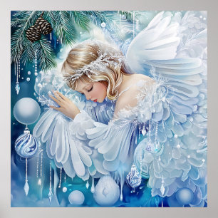 Poster de inverno azul