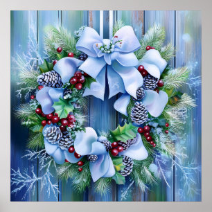 Poster de inverno azul