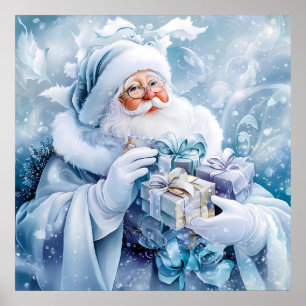 Poster de inverno azul