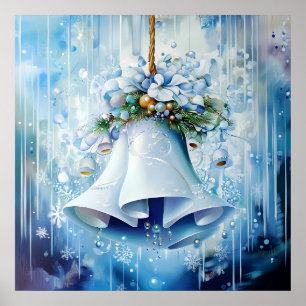 Poster de inverno azul