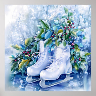 Poster de inverno azul