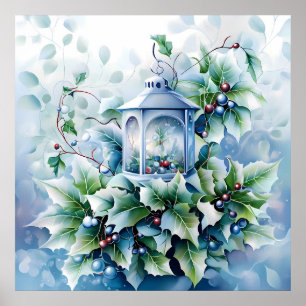 Poster de inverno azul