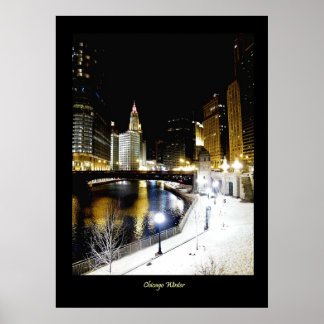 Poster de inverno de Deluxe Chicago