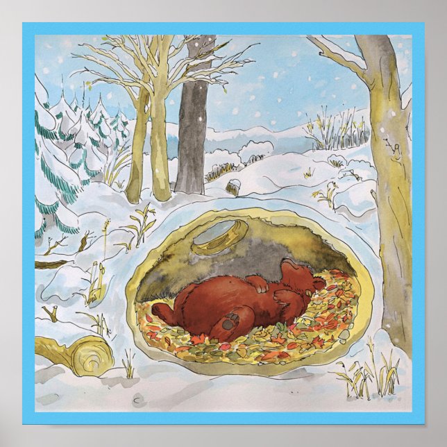 Poster de inverno do Urso (Frente)