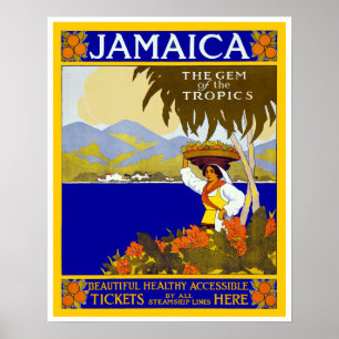 Pôster ~ de Jamaica a gema dos trópicos