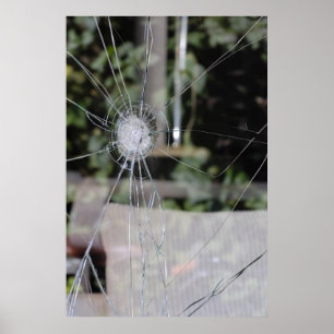 Poster de janela quebrada