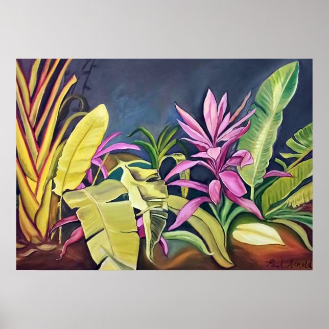 Poster de Jardim Tropical (Frente)