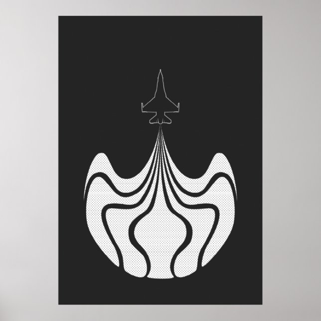 Poster de Jato - Preto e Branco (Frente)