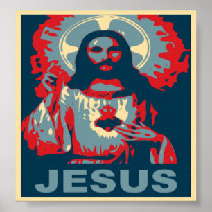 Poster de Jesus (estilo de Obama)