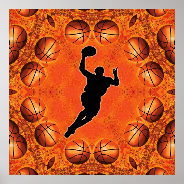 POSTER DE JOGADOR BASKETBALL (Frente)