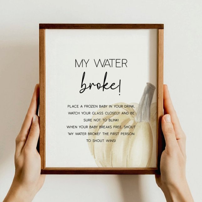 Poster de Jogo de Chá de fraldas de outono (Criador carregado)