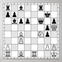 Poster de Jogo de Xadrez Oito