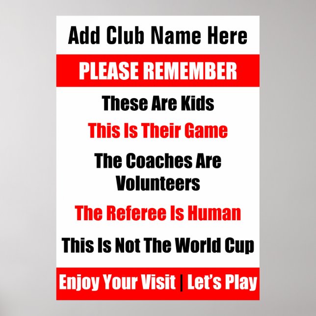 Poster de Jogo Personalizado do Rugby Kid (Frente)