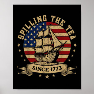 Poster De Julho Esmagando O Chá Desde 1773 Ensinando Hist