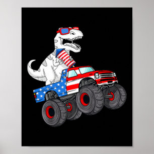 Poster De Julho T Rex Dino Trex Dinossaur Monster Fir