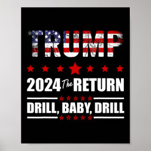 Poster De Julho Trump 2024 Drill Ba