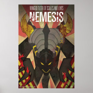 Poster de Kaiju do nêmesis - arte pelo Biggie de