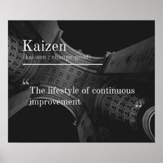 Poster de Kaizen (Melhoramento contínuo)