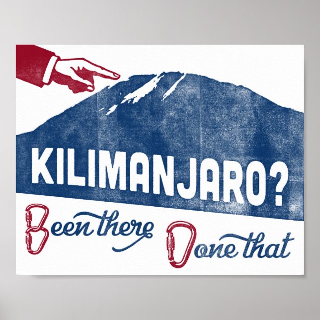 Poster de Kilimanjaro Subindo Souvenir (Frente)