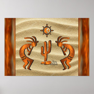 Poster de Kokopelli no sudoeste